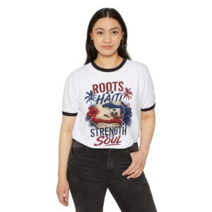 haiti roots strength & soul ringer t shirt